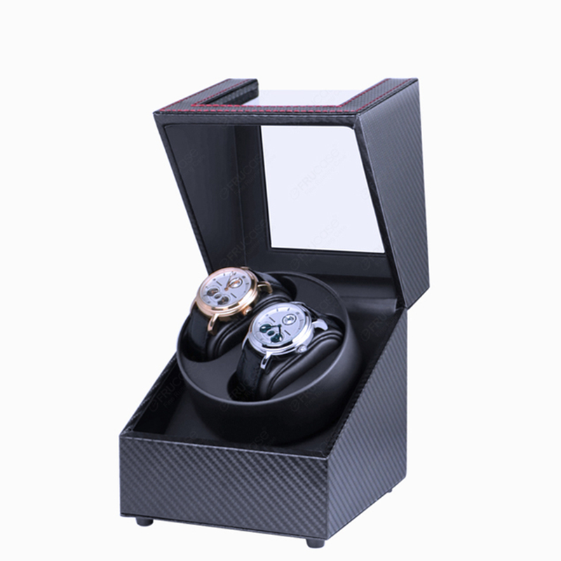 Remontoir Royal cuir noir carbone | My Watch Accessories