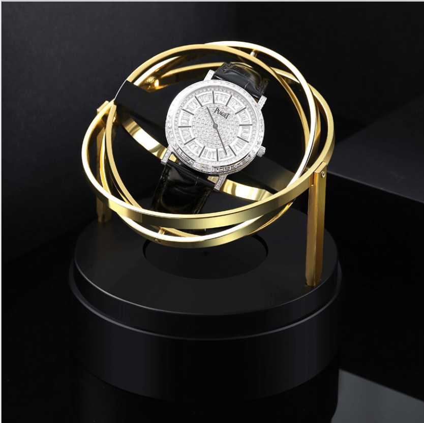 Remontoir de montre Cosmos argent - sous cloche de verre pour montre automatique